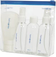 Reseflaskor x4 transparent necessär Samsonite