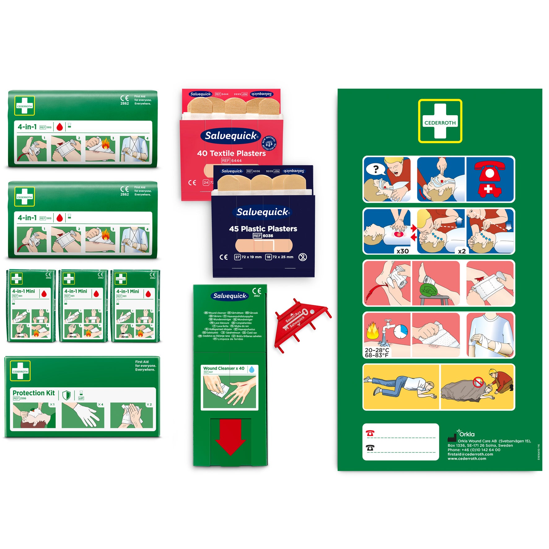 Komplett refill till Första-Hjälpen tavla