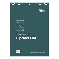 Blädderblock Office Depot 580 x 810 mm linjerad/olinjerad 50 blad/block