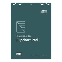Blädderblock Office Depot 580 x 810 mm linjerad/olinjerad 50 blad/block