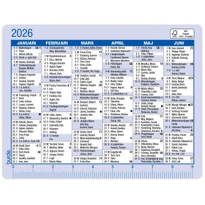 Kalender 2026 Kalenderkort