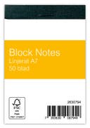 Blocknotes A7 50blad linjerat