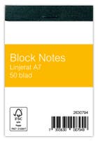 Blocknotes A7 50blad linjerat
