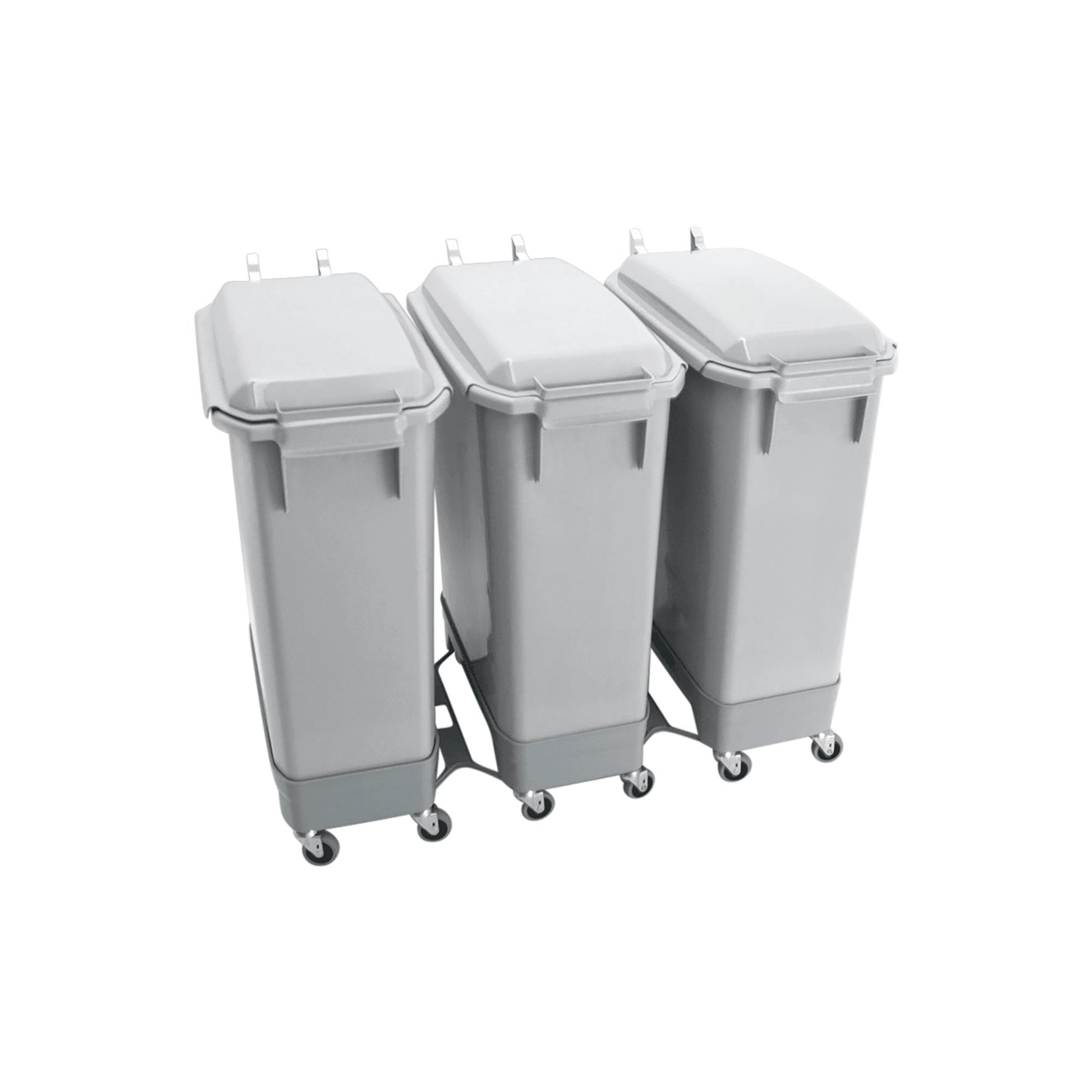 Källsorteringsset med tre 60 liter + 9 liter grå kärl