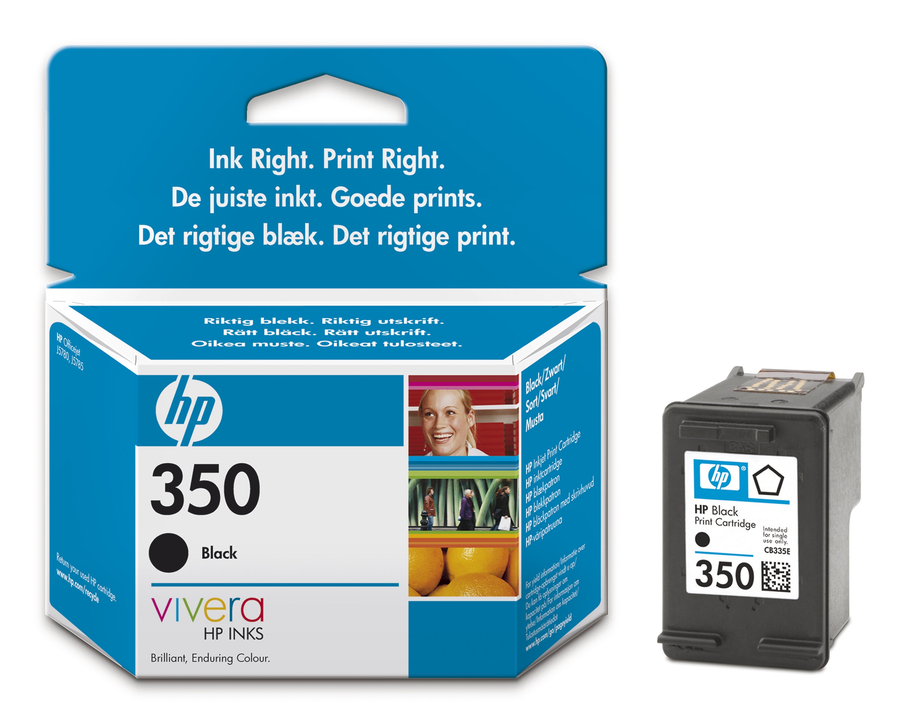 Bläckpatron HP No350 svart