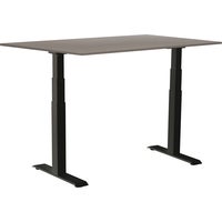 Skrivbord el Easydesk Adapt VI grå/svart 140x80 cm