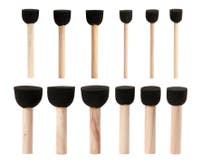 Skumstencilpenslar 12/fp