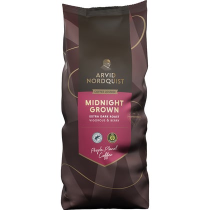 Kaffe Midnight Grown Extra Mörkrost 6x1000 g