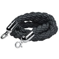 Flätat rep till köstolpe svart