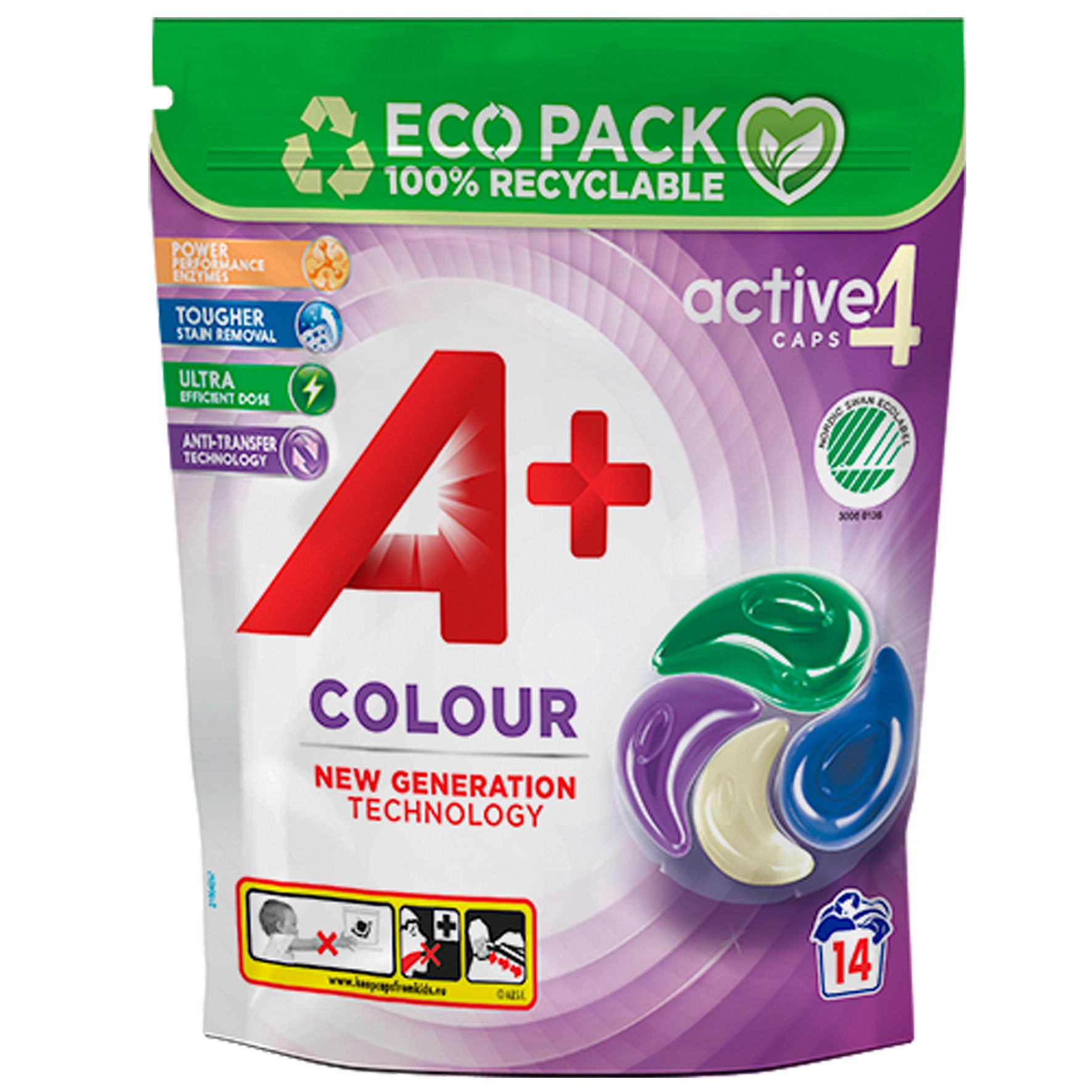 Tvättmedel kapslar A+ Color