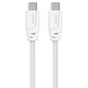 USB-C 2.0 kabel 2 m vit