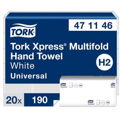 Pappershandduk Multifold H2 Xpress® Tork