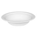 Tallrik djup bagasse Ø180 mm vit 50 st/fp