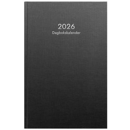 Dagbokskalender 2026 svart