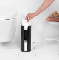 Toalettrullebehållare Mattsvart Brabantia