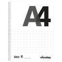 Kollegieblock A4 Hålat 70blad 60g rutat Niceday