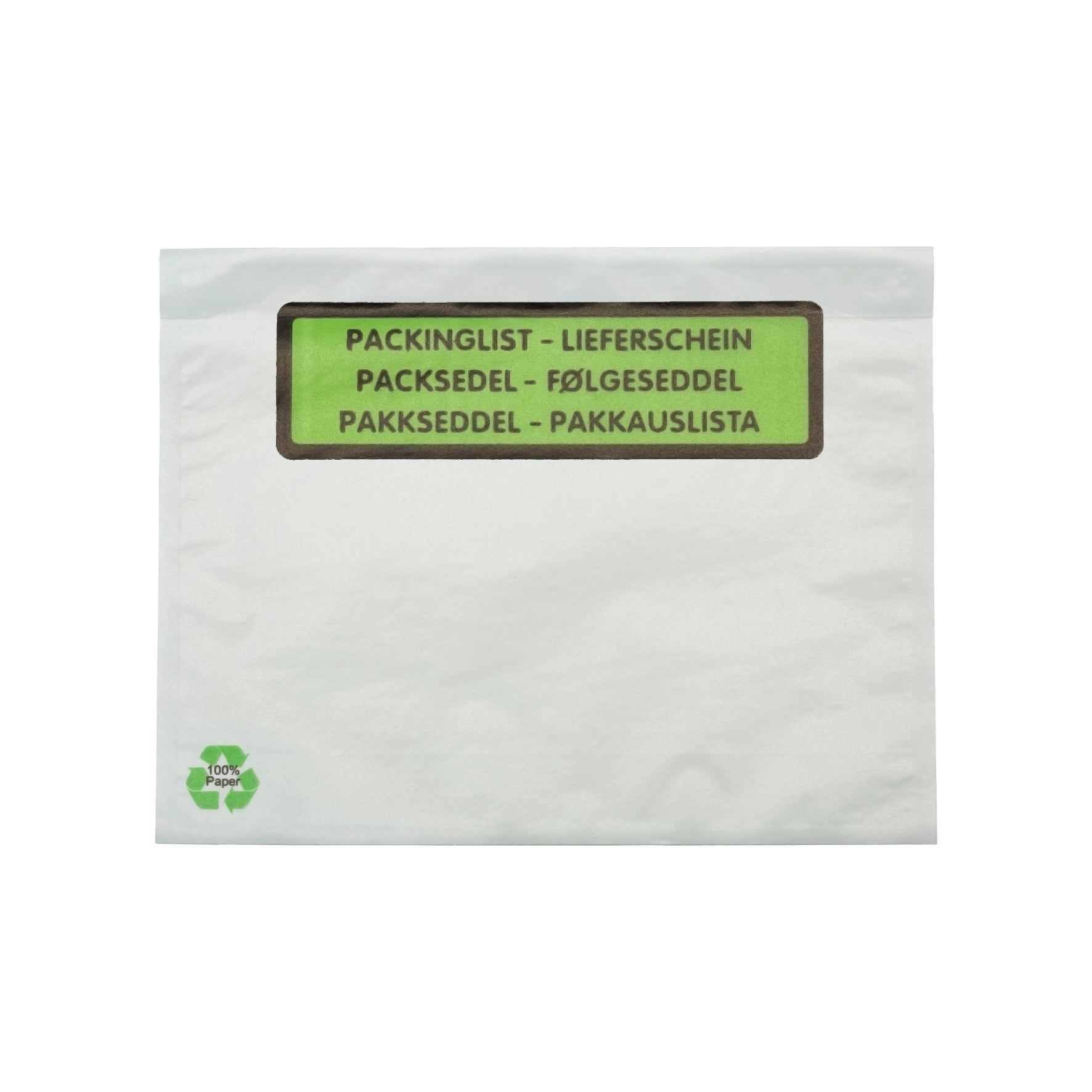 Packsedelskuvert papp med tryck 1000 st/fp