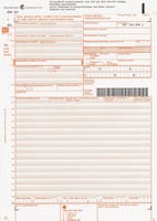 Fraktsedel 1 original + 3 kopior 100 st/fp