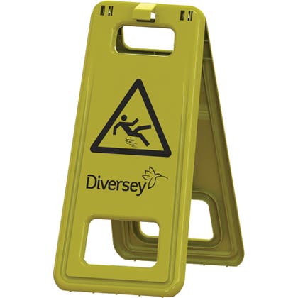 Skylt Varning "Halt golv" gul