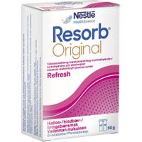 Vätskeersättning Resorb brustablett hallon 20 st/fp