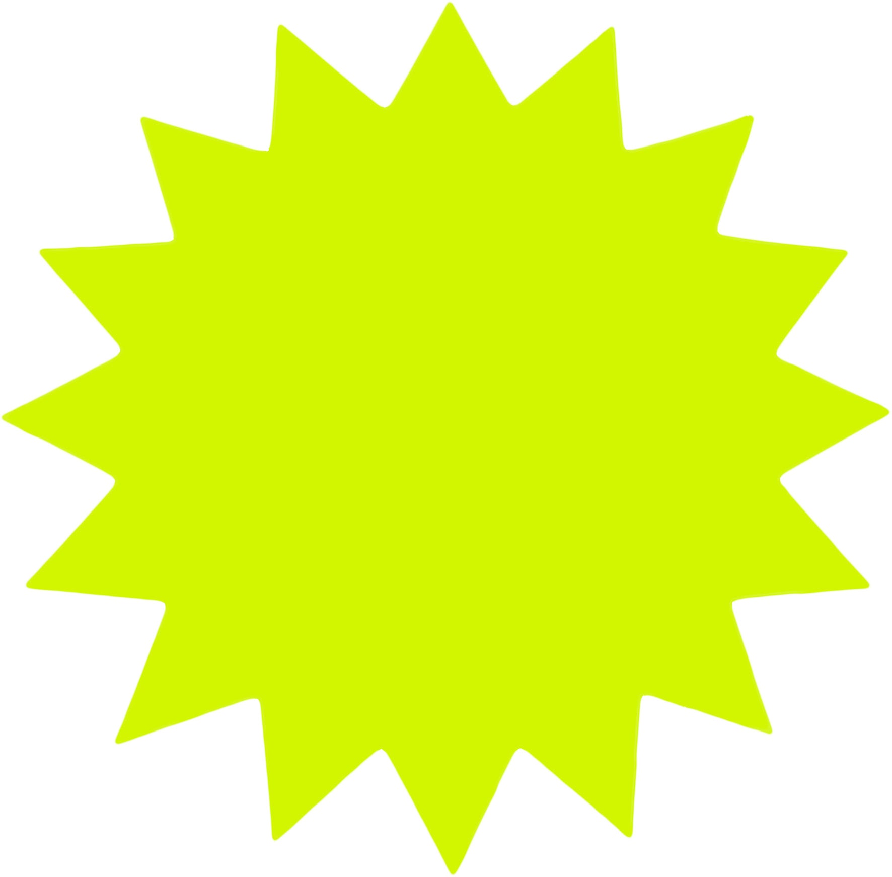 Skyltkartong Stjärna Ø180 mm 25-pack