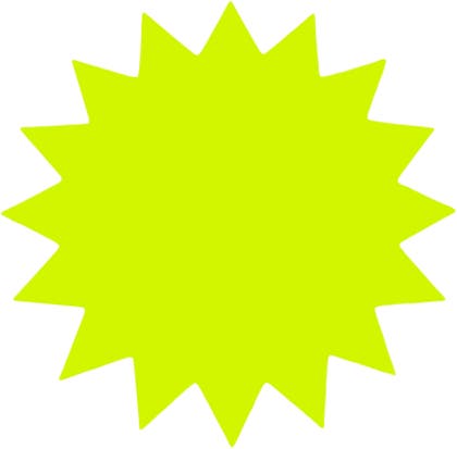 Skyltkartong Stjärna Ø180 mm 25-pack