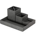 Pennställ Lena canvas grå