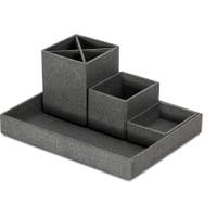 Pennställ Lena canvas grå