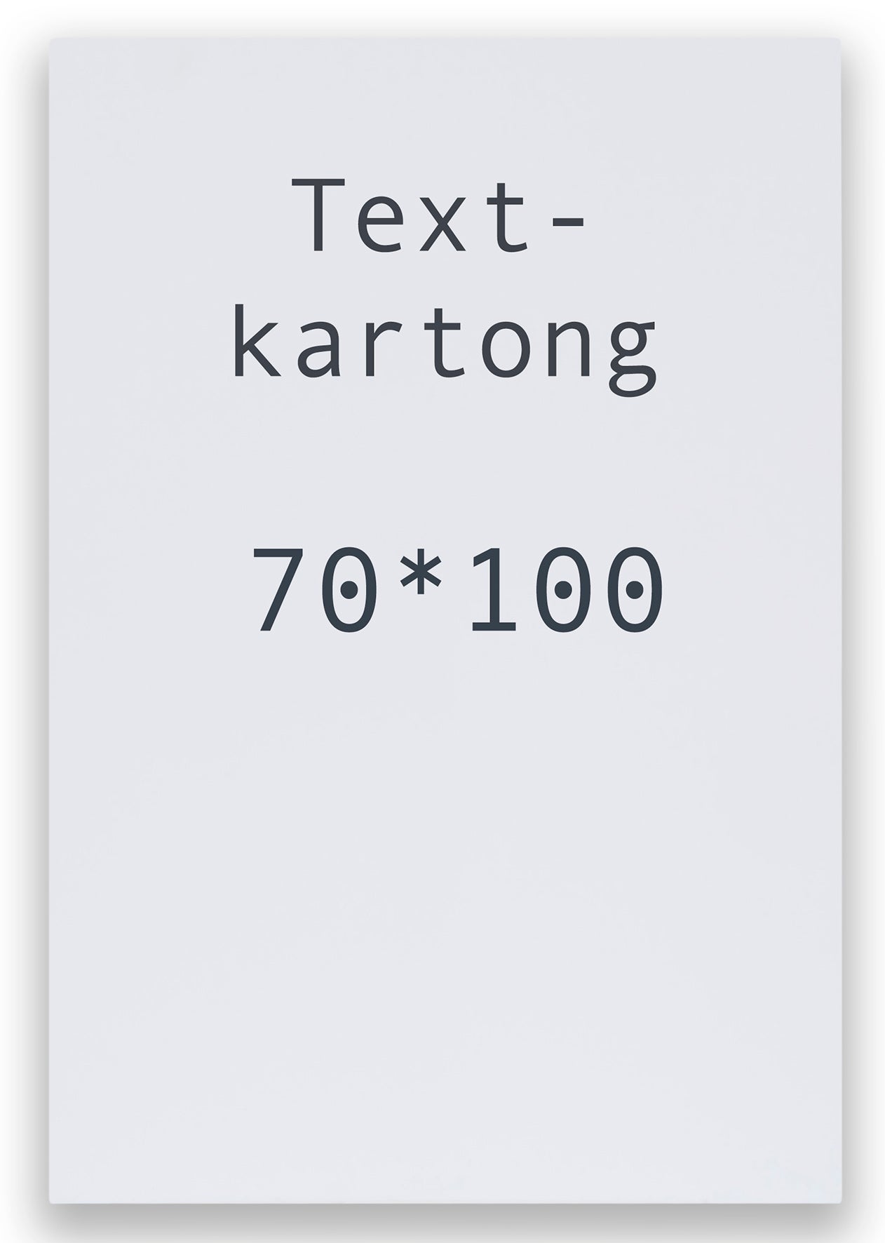 Kartong 70 x 100 cm vit 5 st/fp
