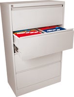 Hängmappsskåp A4 flanköppnad 4 lådor vit