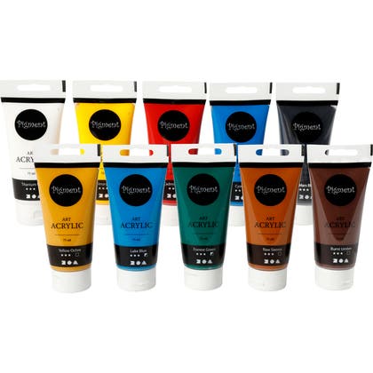 Akrylfärg Pigment 5x75ml