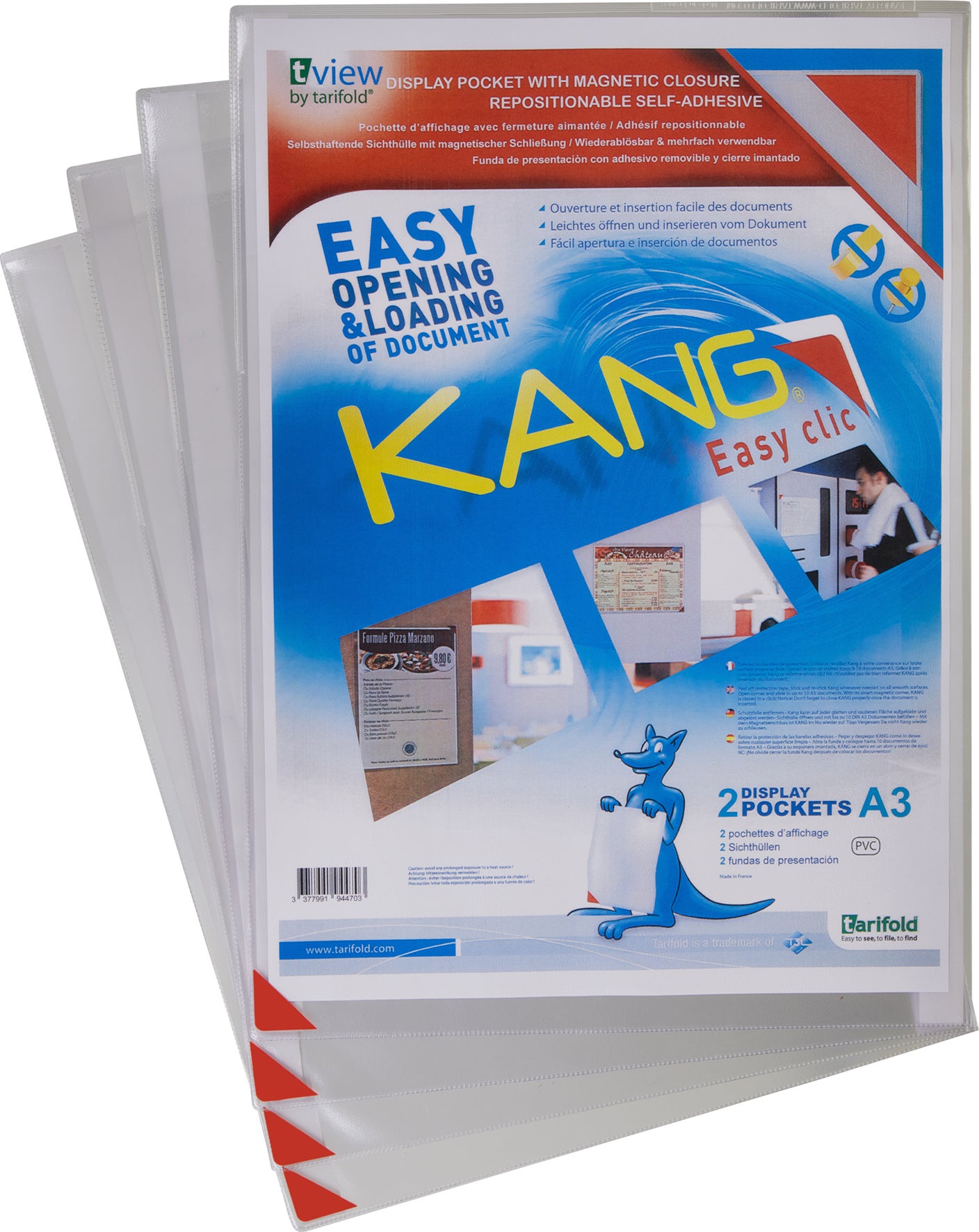 Plastmapp självhäftande A4 5/fp