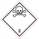 Farligt gods-etiketter 2.3 Toxic Gas 250 st/rulle