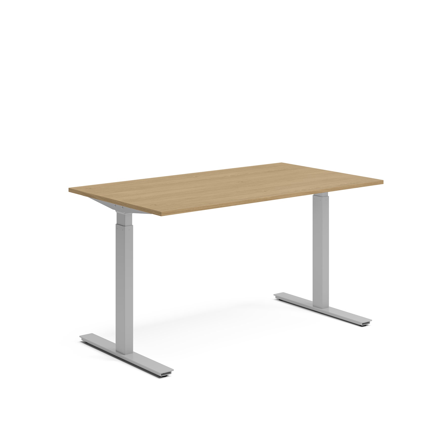 Höj- och sänkbart skrivbord Ergofunk Smart 1400x800 mm Silver underrede