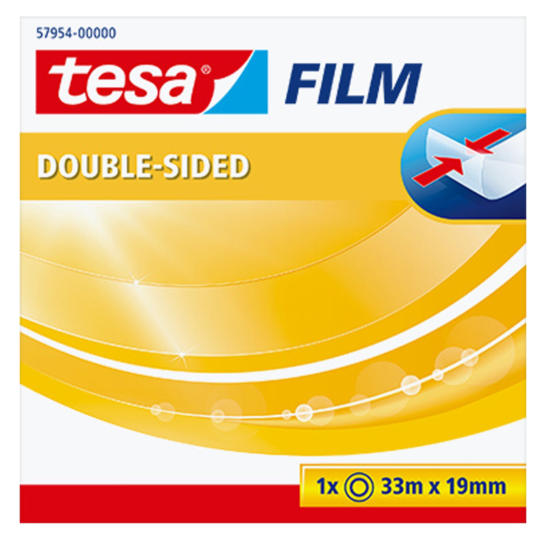 Dubbelhäftande tejp 19mmx33m Tesa