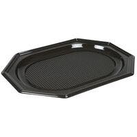 Serveringsfat 25x35x2 cm svart RPET 10-pack
