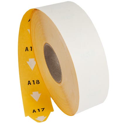 Köbiljett T80 40x75 mm gul