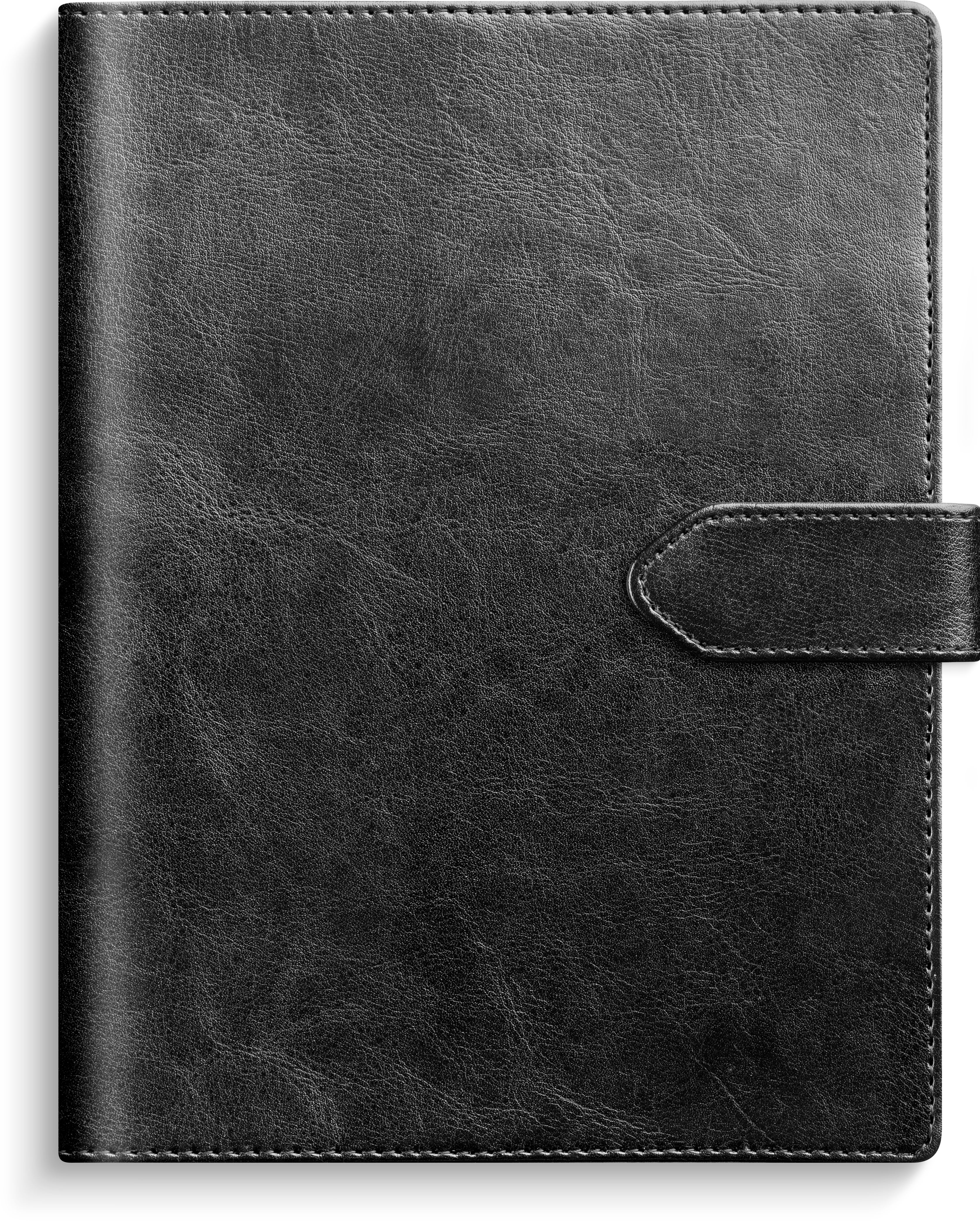 Kalender 2027 Business A5 svart konstläder Burde