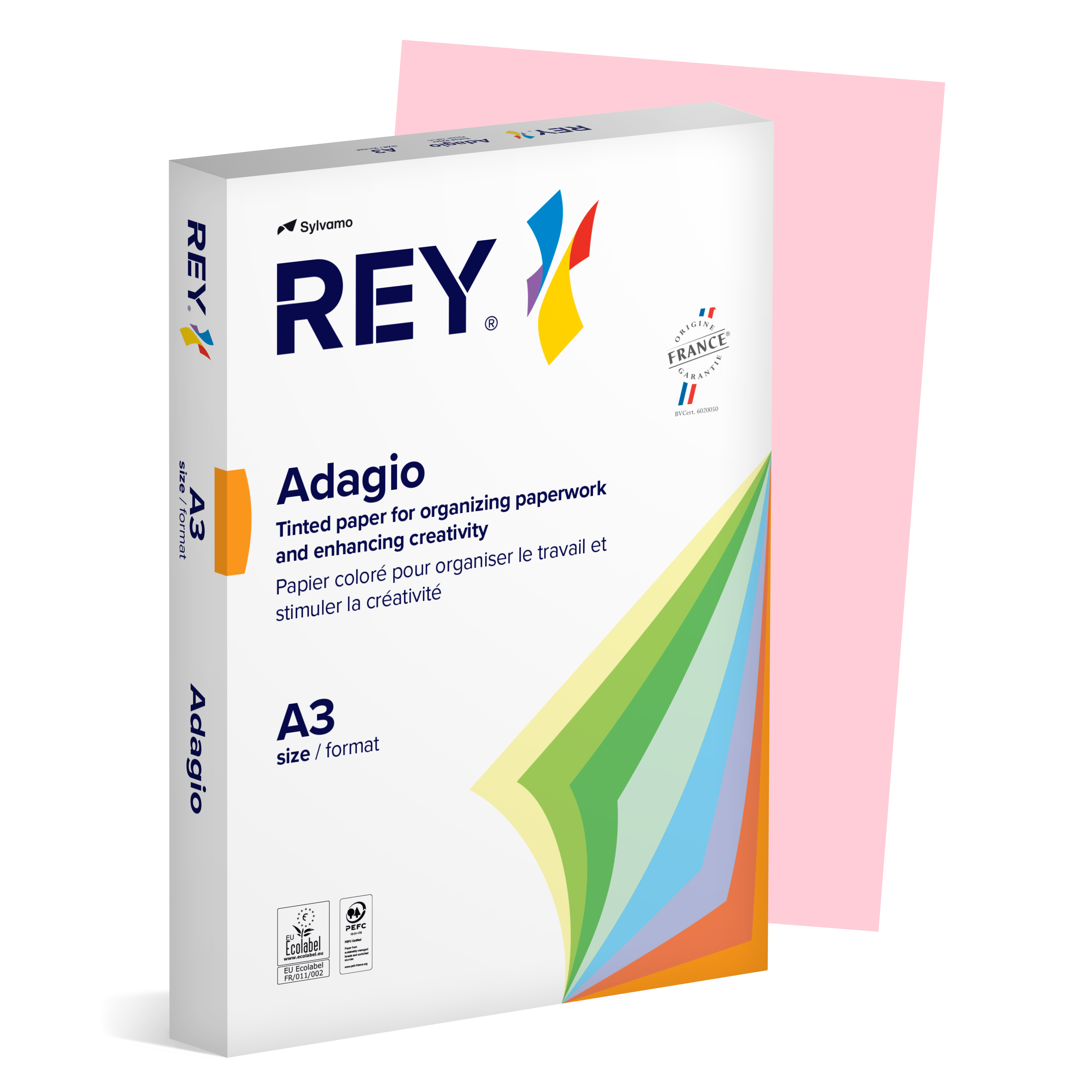 Färgat papper Rey Adagio A3 80g