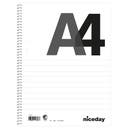 Kollegieblock A4 70blad 60g linjerat hålat