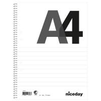 Kollegieblock A4 70blad 60g linjerat hålat