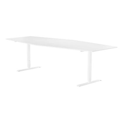 Konferensbord 2800 x 1200 x 800 mm Vitt underrede