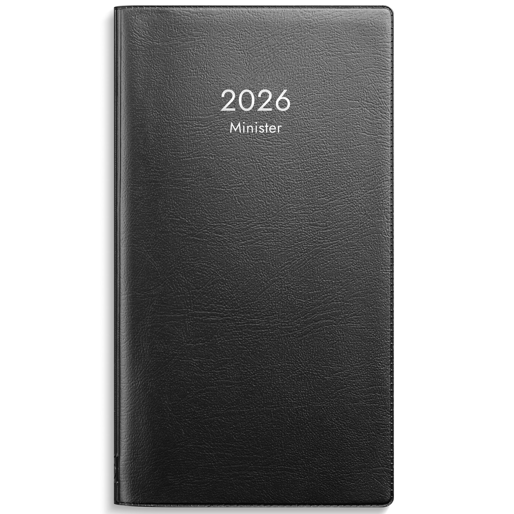 Kalender Minister 2026 svart plast