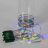 Ljusslinga Dew Drop batteri grön 7,2 m multifärg