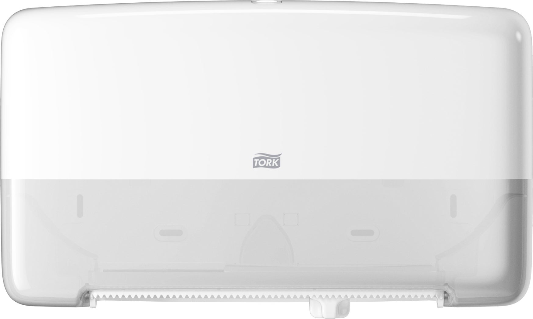 Dispenser Toalettpapper Mini Jumbo Twin vit