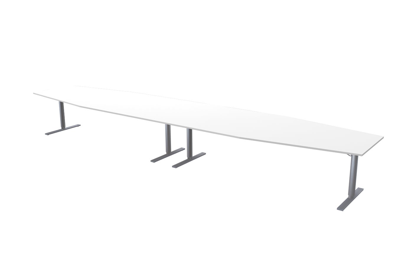 Konferensbord 560 x 120 x 80 cm vit Lanab