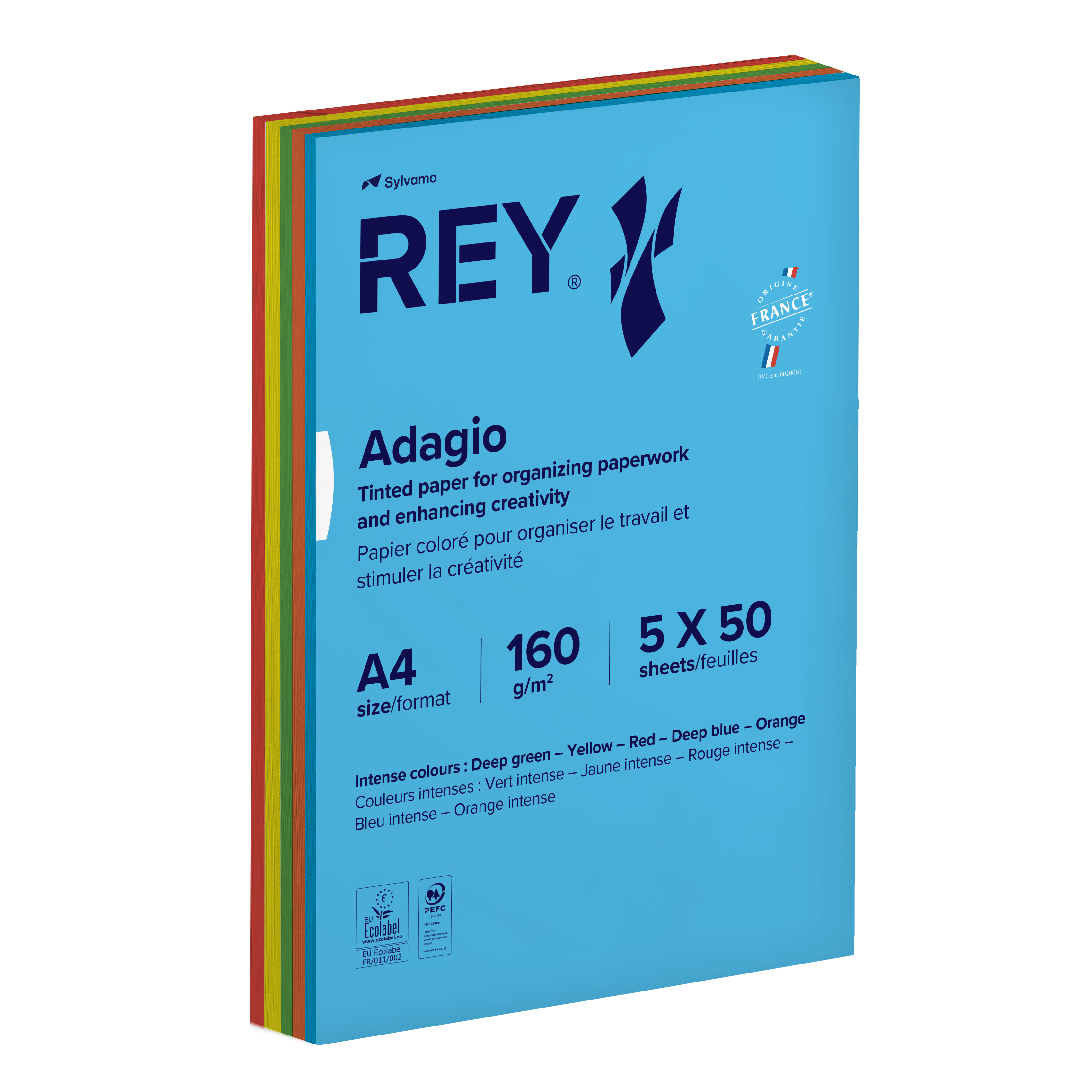 Färgat kopieringspapper A4 160g intense 250/fp