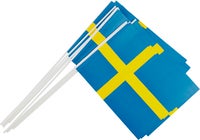 Flaggor svenska 20 x 25 cm 10 st/fp