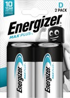 Energizer Batteri Max Plus Alkaliskt D 2-pack
