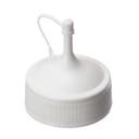 Lock med rak pip vit för 0,5 L doseringsflaska